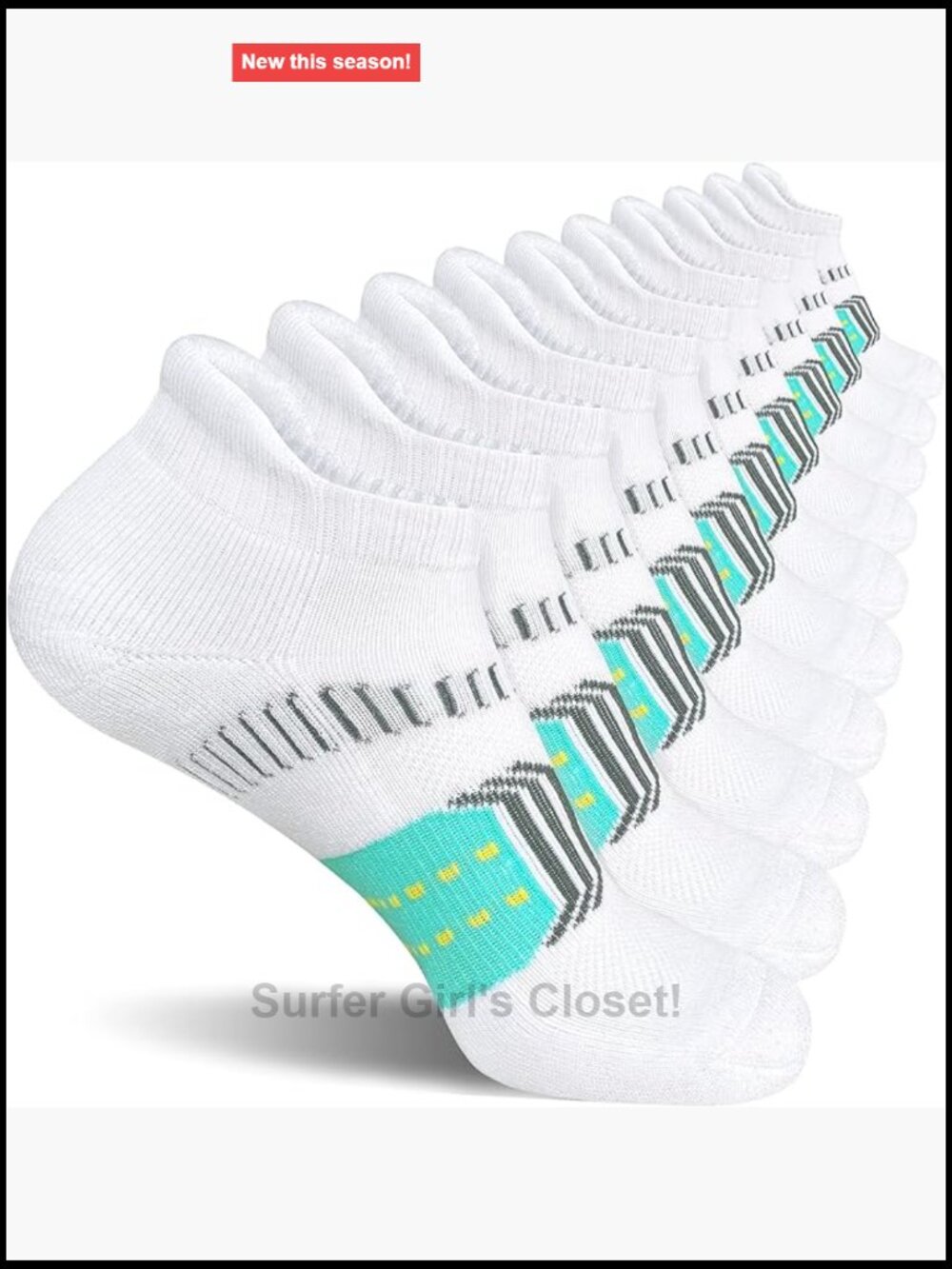 Cushioned Anti-Blister Running Ankle Socks 5 Pairs